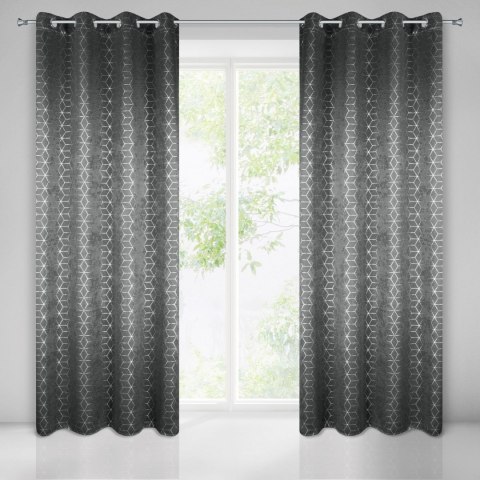 ZASŁONA GOTOWA AINA 135X250 CM STALOWY