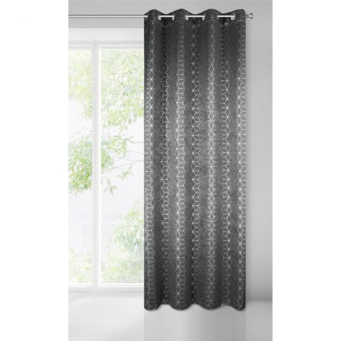 ZASŁONA GOTOWA AINA 135X250 CM STALOWY