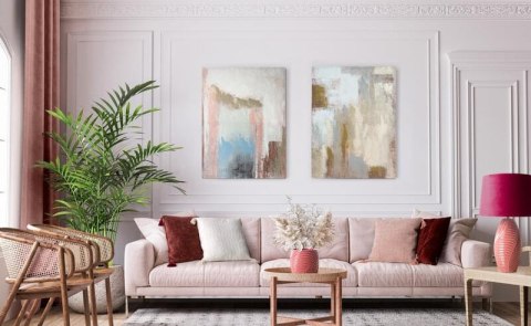 OBRAZ 464 60X80 60 X 80 CM SREBRNY