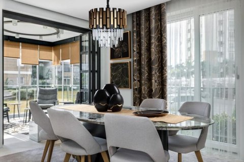 PATERA EUROFIRANY DEKORACYJNA EUROFIRANY  EBRU 35X20X3 CM CZARNY