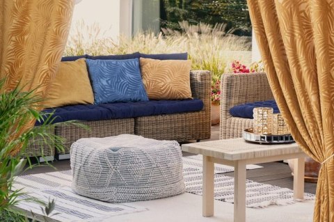 ŚWIECZNIK EUROFIRANY DEKORACYJNY TESA (FI) 11X15 CM ZŁOTY