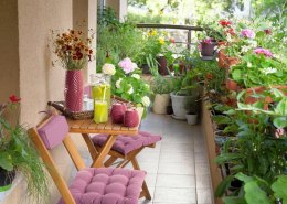 WAZON DEKORACYJNY EUROFIRANY SENA 12X12X30 CM RÓŻOWY