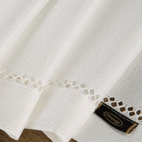 BIEŻNIK EUROFIRANY OBRUS   EMILY 40 X 180 CM BIAŁY