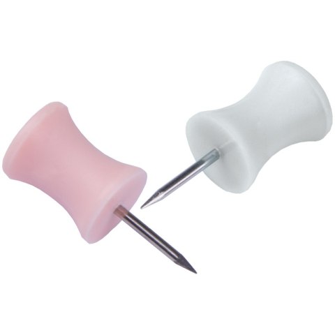 Pinezki beczułki, 22x9mm, dług. igły 12 mm, różne kolory, zaw. euro, 30 szt. 285393/14299 Berlingo