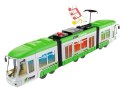 DUŻY TRAMWAJ JEŹDZI DŹWIĘKI ŚWIATŁA baterie 1598Z