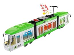 DUŻY TRAMWAJ JEŹDZI DŹWIĘKI ŚWIATŁA baterie 1598Z