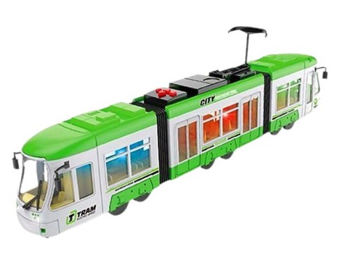 DUŻY TRAMWAJ JEŹDZI DŹWIĘKI ŚWIATŁA baterie 1598Z