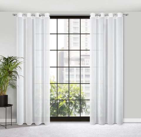 FIRANA FIRANKA GOTOWA EUROFIRANY KALIA 140X260 CM BIAŁY