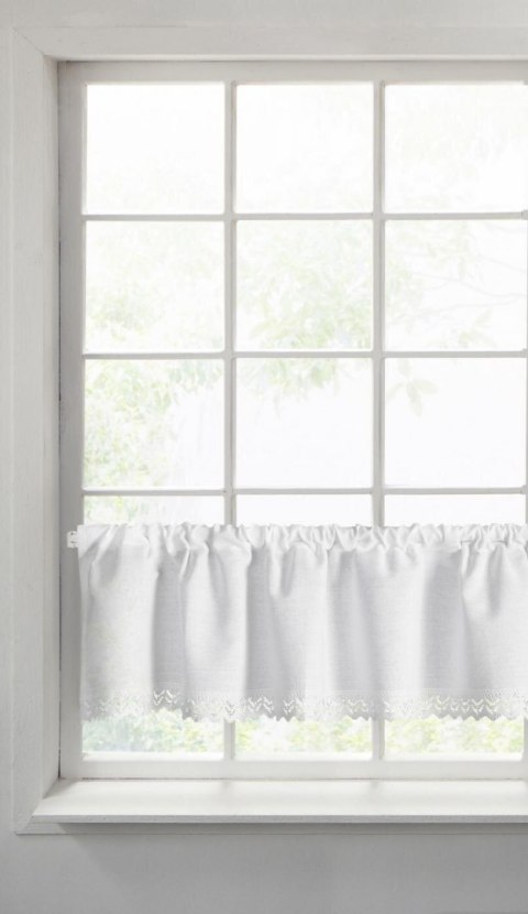 FIRANA FIRANKA GOTOWA EUROFIRANY GUSTO NA TAŚMIE 150X30 CM BIAŁY