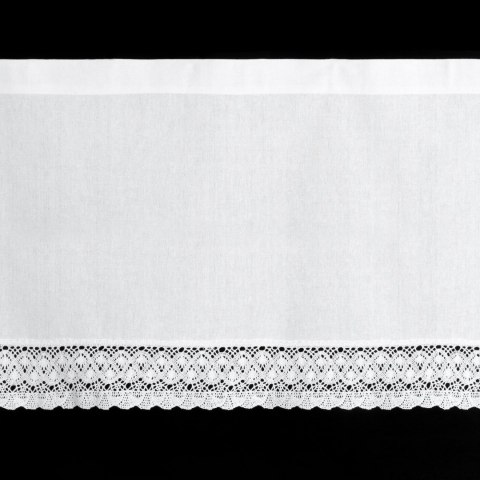 FIRANA FIRANKA GOTOWA EUROFIRANY ROSE NA TAŚMIE 150X60 CM BIAŁY