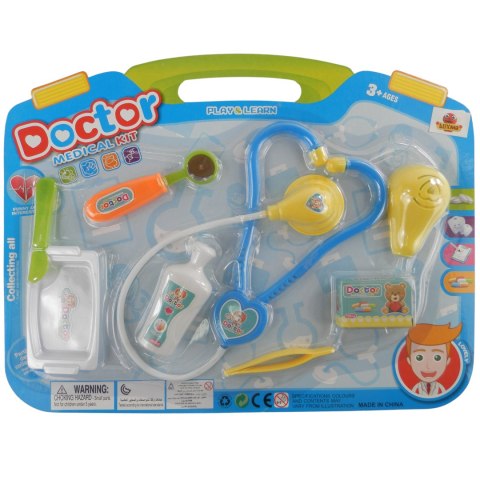 ZESTAW LEKARSKI MAŁY DOKTOR STETOSKOP 8 el.dentysta