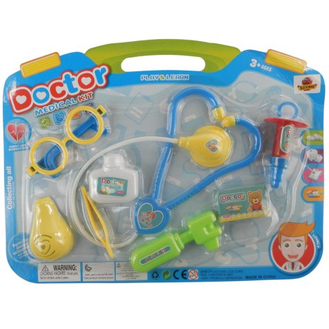 ZESTAW LEKARSKI MAŁY DOKTOR STETOSKOP 8 el.neurolog