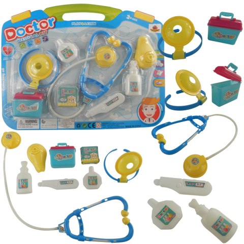 ZESTAW LEKARSKI MAŁY DOKTOR STETOSKOP 8 el.okulista