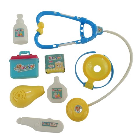 ZESTAW LEKARSKI MAŁY DOKTOR STETOSKOP 8 el.okulista