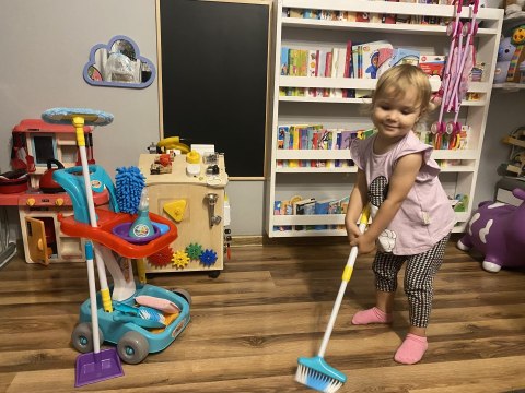 Zestaw do sprzątania dla dzieci teleskopowe kije 9