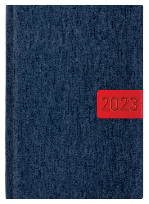 Kalendarz A-5 STANDARD książkowy (KS1), 03 - granat gratta 2025 TELEGRAPH