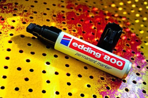 Marker E-800 EDDING czarny końcówka ścięta