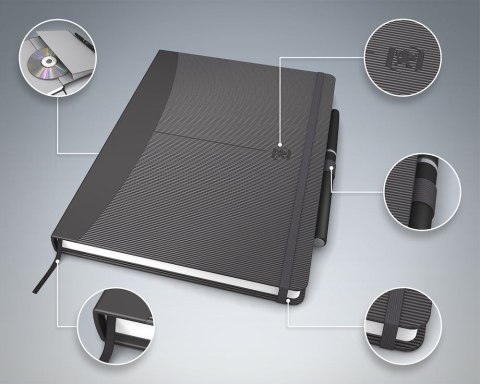 Notatnik_OXFORD SIGNATURE A5 80k 90g męskie kolory linia 100735210