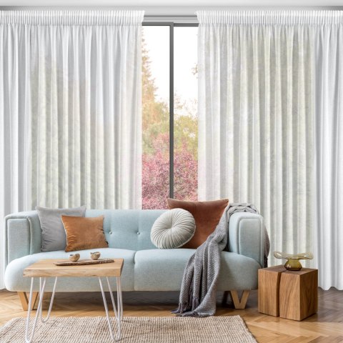 FIRANA FIRANKA GOTOWA EUROFIRANY MARGO NA TAŚMIE 300X270 CM BIAŁY