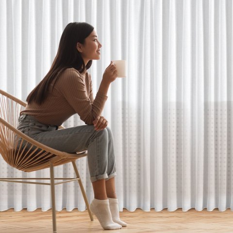 FIRANA FIRANKA GOTOWA EUROFIRANY MARGO NA TAŚMIE 300X270 CM BIAŁY