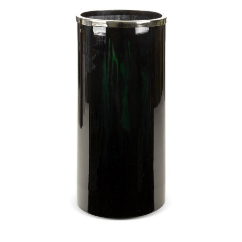 SZKLANY WAZON DEKORACYJNY EUROFIRANY CAPRI (04) (FI) 21 X45 CM CZARNY