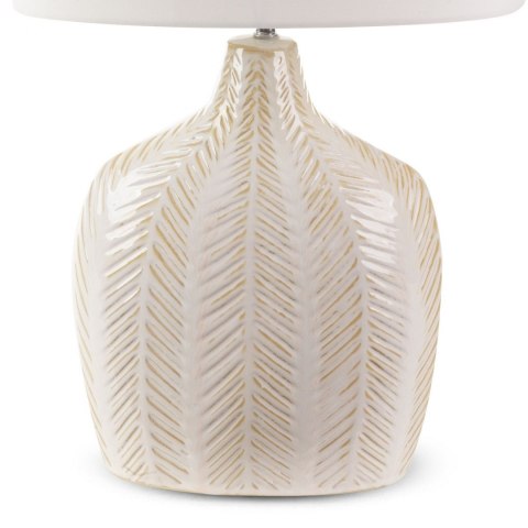 LAMPA STOŁOWA EUROFIRANY DEKORACYJNA LIZA (01) 38X18X58 CM KREMOWY