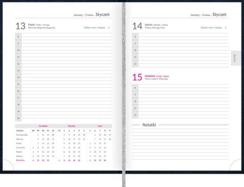 Kalendarz Top 2000 Standard 2023 A5 dzienny czarny 400165184