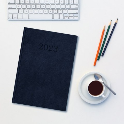 Kalendarz Top 2000 Standard 2023 A5 dzienny granatowy 400165187