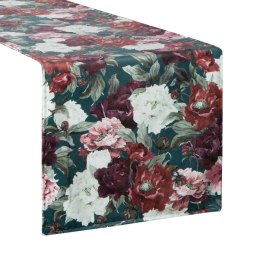 BIEŻNIK DWUSTRONNY OBRUS VELVET 2 35X180CM ZIELONY