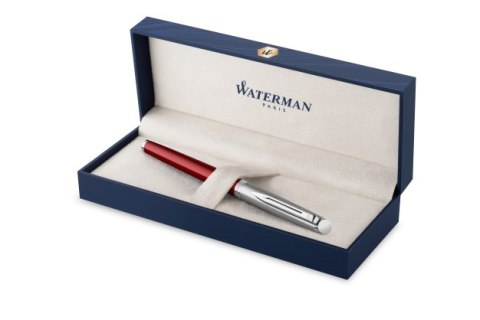 __Pióro wieczne (F) HEMISPHERE ESSENTIAL METALICZNY CZERWONY CT WATERMAN 2146623, giftbox