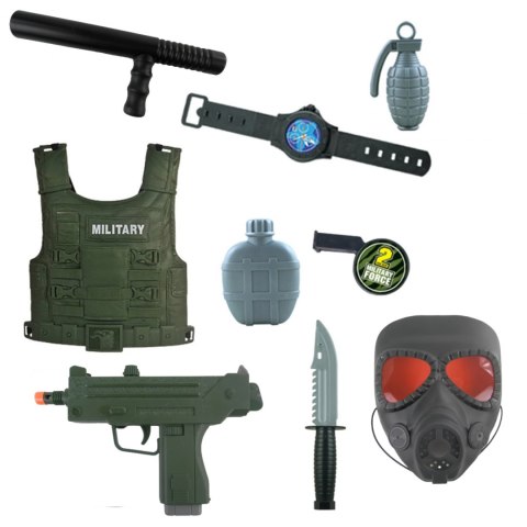 KOSTIUM ŻOŁNIERZA ŻOŁNIERZ AKCESORIA DLA DZIECI PRZEBRANIE HSY-035