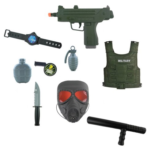 KOSTIUM ŻOŁNIERZA ŻOŁNIERZ AKCESORIA DLA DZIECI PRZEBRANIE HSY-035