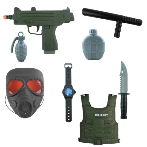 KOSTIUM ŻOŁNIERZA ŻOŁNIERZ AKCESORIA DLA DZIECI PRZEBRANIE HSY-035