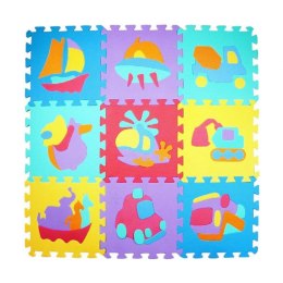 Puzzle piankowe mata Eva 10 szt pojazdy CB-114