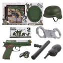 ZESTAW WOJSKOWY ŻOŁNIERZA ŻOŁNIERZ AKCESORIA DLA DZIECI KASK HSY-027