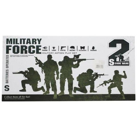 ZESTAW WOJSKOWY ŻOŁNIERZA ŻOŁNIERZ AKCESORIA DLA DZIECI KASK HSY-027