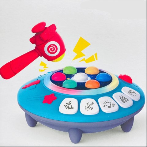 Gra zręcznościowa zbijak Enjoy dźwięki światełka młoteczek dla dzieci 2161