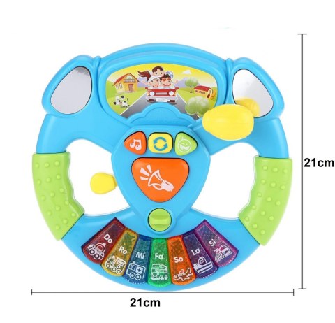 Interaktywna kierownica dźwięk światła organki 868