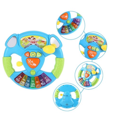 Interaktywna kierownica dźwięk światła organki 868