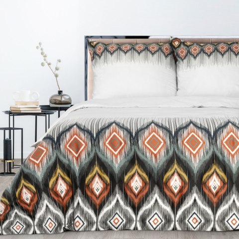 KOMPLET POŚCIELI EUROFIRANY SATYNOWEJ NIKA 21 160X200 CM, 2 SZT. 70X80 CM WIELOKOLOROWY