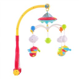 Obrotowa karuzelka pozytywka do łóżeczka projektor pilot statek kosmiczny HE0304