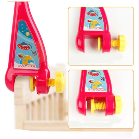 Obrotowa karuzelka pozytywka do łóżeczka projektor pilot statek kosmiczny HE0304