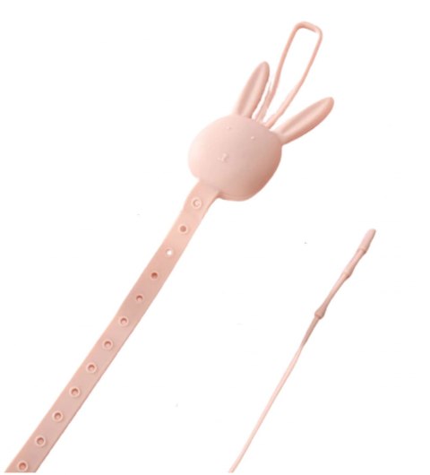 Silikonowa zawieszka do smoczka bidonu królik 13R