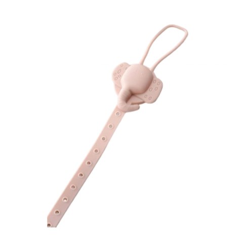 Regulowana silikonowa smycz do bidonu pasek zawieszka do butelki smoczka słoń 13R