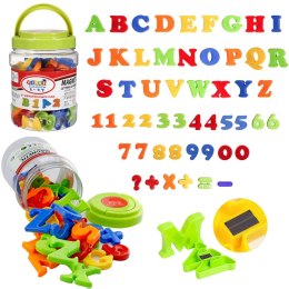 KOLOROWE MAGNETYCZNE LITERY CYFRY ZNAKI 52 EL 1156