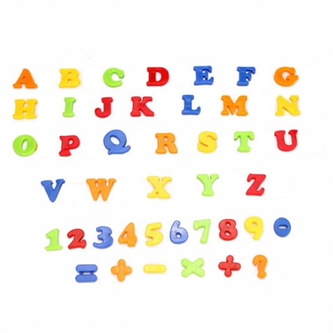 KOLOROWE MAGNETYCZNE LITERY CYFRY ZNAKI 52 EL 1156