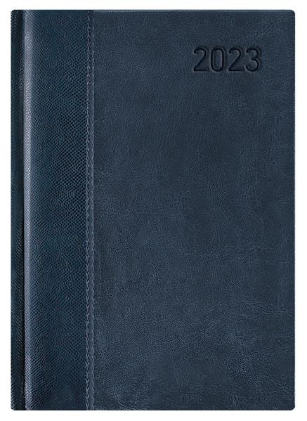 Kalendarz B-6 LUX książkowy (L4), 01 - gecco / granat 2023 TELEGRAPH