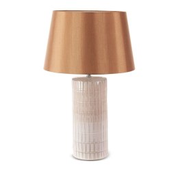 LAMPA STOŁOWA EUROFIRANY DEKORACYJNA EDNA (01) (FI) 33X56 CM KREMOWY
