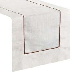 BIEŻNIK EUROFIRANY Z LAMÓWKĄ OBRUS NATU 9 40X140 CM NATURALNY