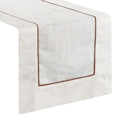 BIEŻNIK EUROFIRANY Z LAMÓWKĄ OBRUS NATU 9 40X140 CM NATURALNY